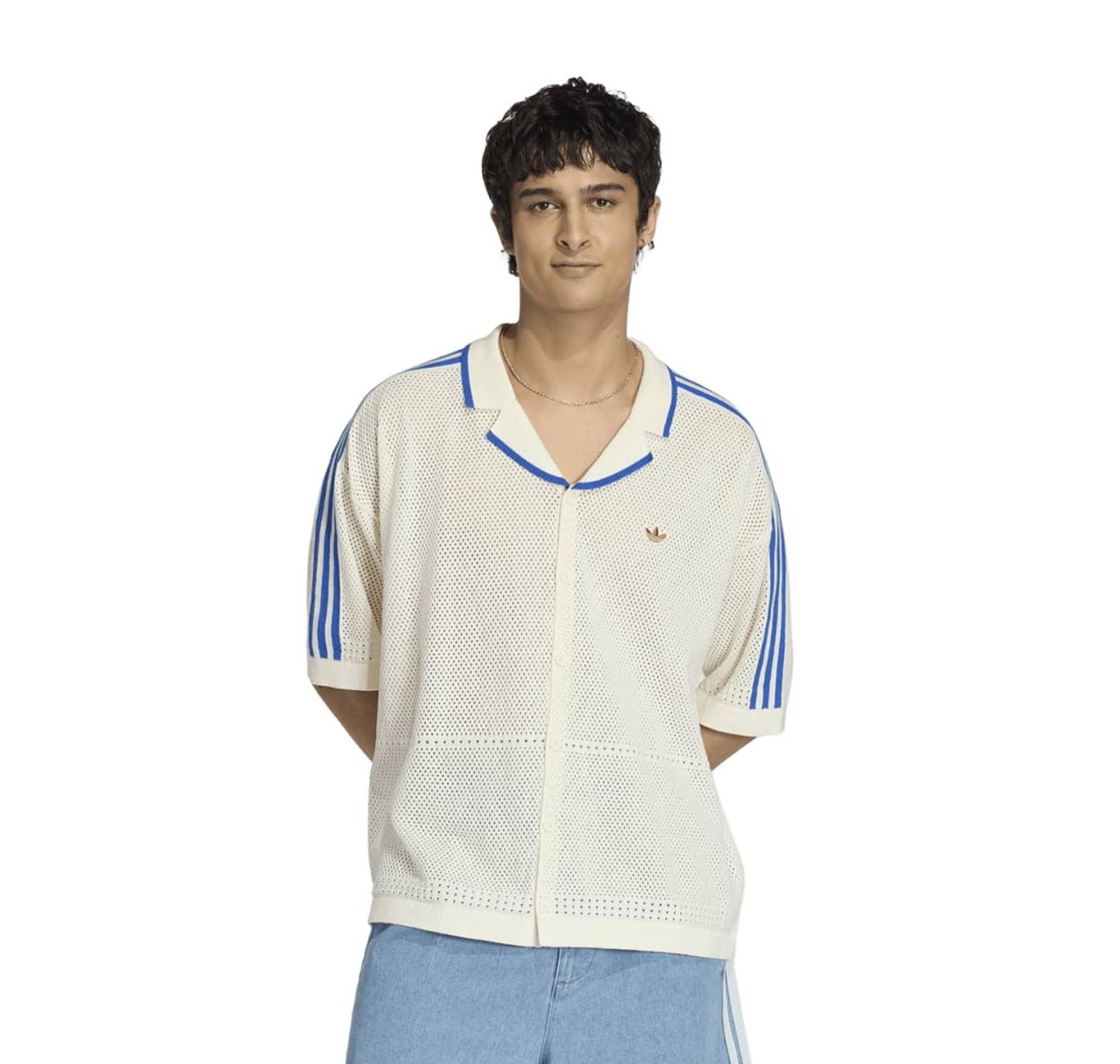 Мужская футболка adidas Knitted Shirt Krem