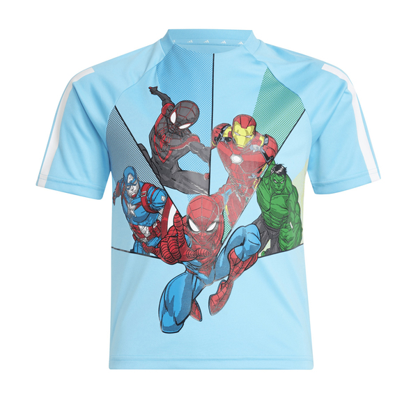 adidas X Marvel Spider-Man Bebek T-Shirt Mavi adidas X Marvel Spider-Man Bebek T-Shirt Mavi