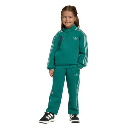 adidas Minecraft Lo Crew Set Çocuk Eşofman Takımı Yeşil