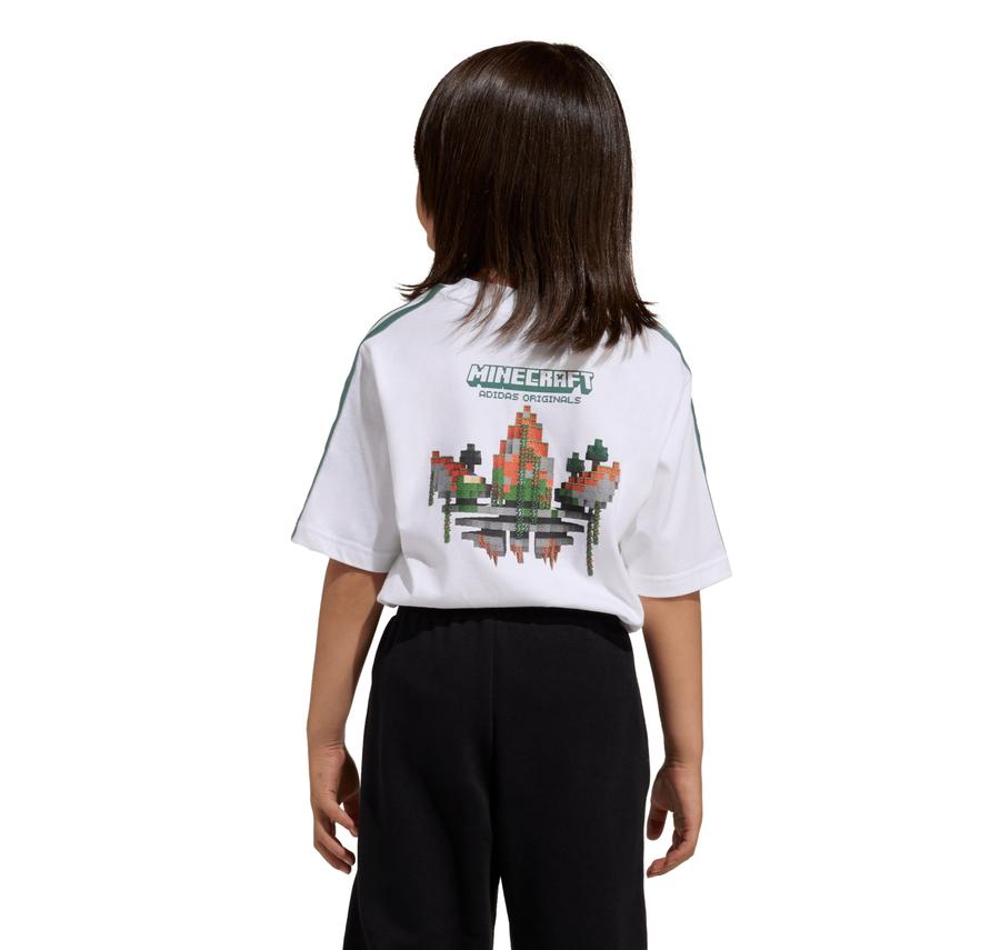 adidas Minecraft Lo Tee Çocuk T-Shirt Beyaz adidas Minecraft Lo Tee Çocuk T-Shirt Beyaz