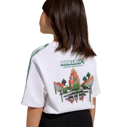 adidas Minecraft Lo Tee Çocuk T-Shirt Beyaz
