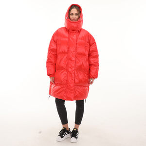 adidas Long Jacket Kadın Mont Kırmızı 0