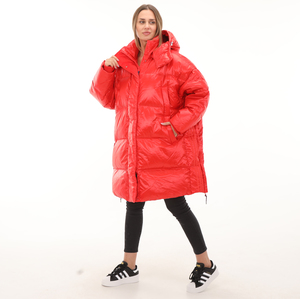 adidas Long Jacket Kadın Mont Kırmızı 2