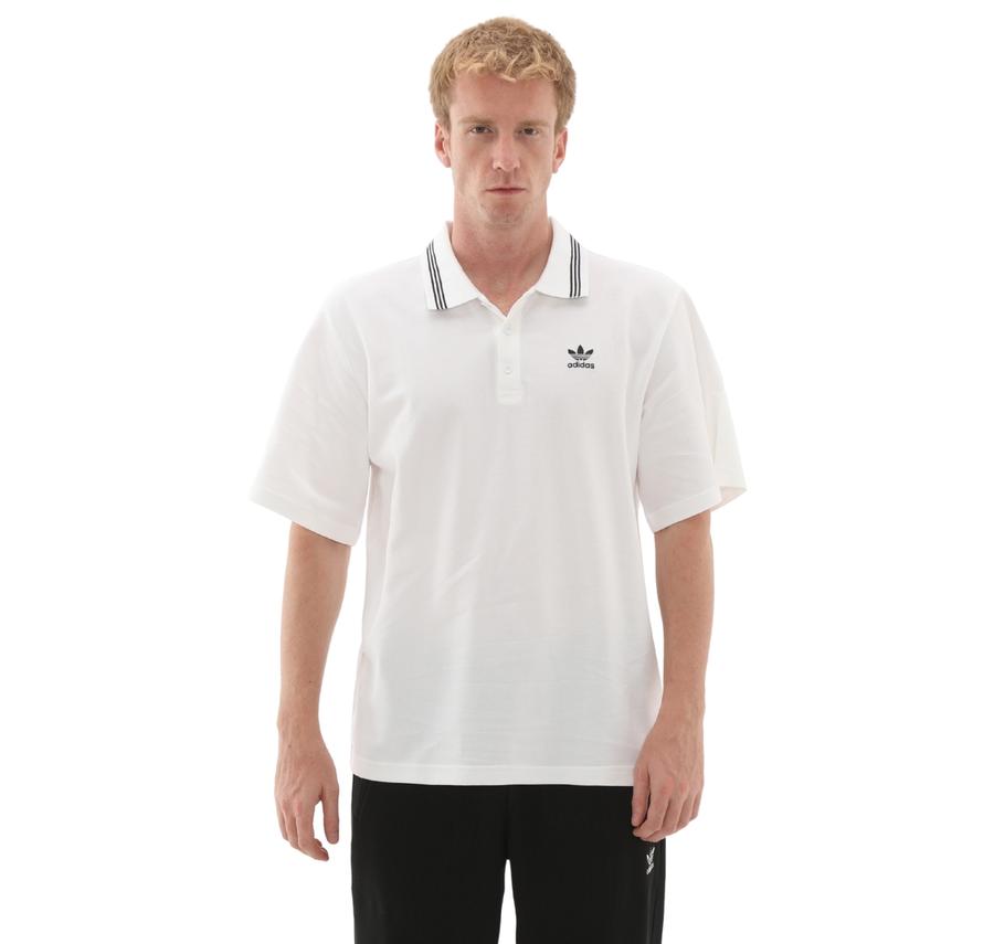 adidas Loose Polo Erkek T-Shirt Beyaz adidas Loose Polo Erkek T-Shirt Beyaz