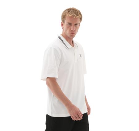 adidas Loose Polo Erkek T-Shirt Beyaz