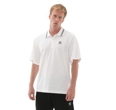 adidas Loose Polo Erkek T-Shirt Beyaz