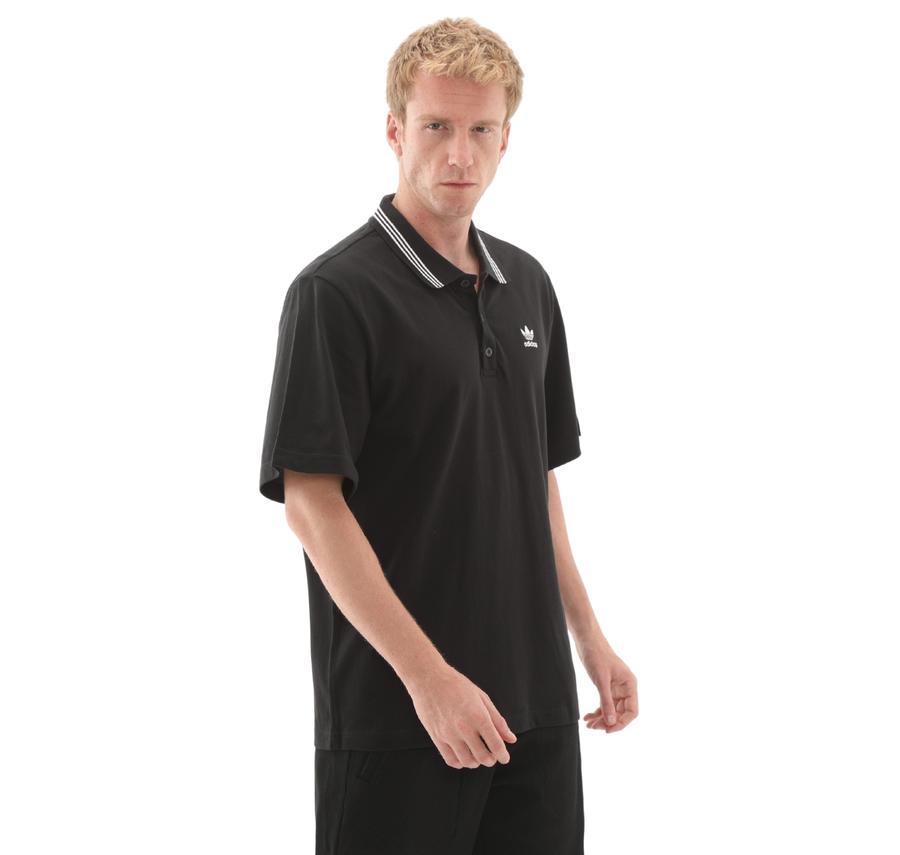 adidas Loose Polo Erkek T-Shirt Siyah adidas Loose Polo Erkek T-Shirt Siyah