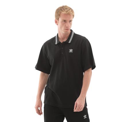 adidas Loose Polo Erkek T-Shirt Siyah