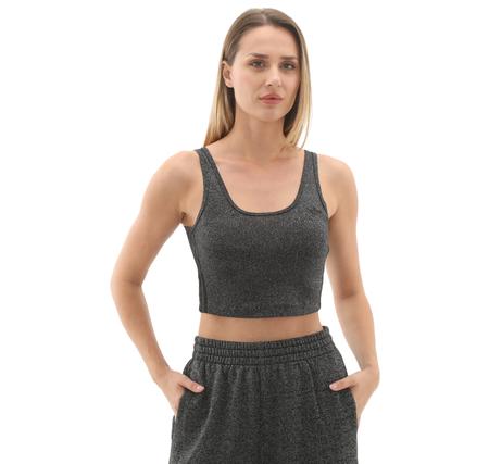 adidas Lurex Bralet Kadın T-Shirt Siyah adidas Lurex Bralet Kadın T-Shirt Siyah