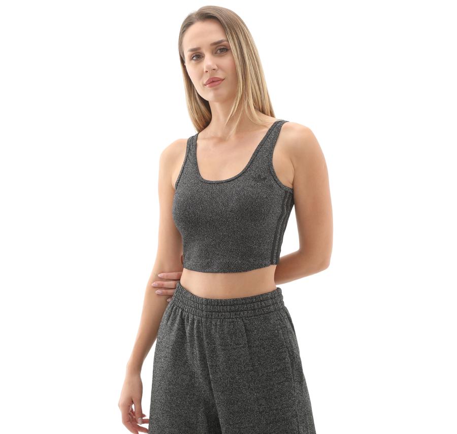 adidas Lurex Bralet Kadın T-Shirt Siyah adidas Lurex Bralet Kadın T-Shirt Siyah