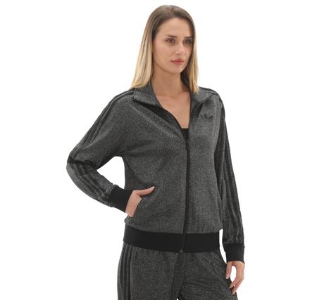 adidas Lurex Fb Tt Kadın Ceket Siyah adidas Lurex Fb Tt Kadın Ceket Siyah