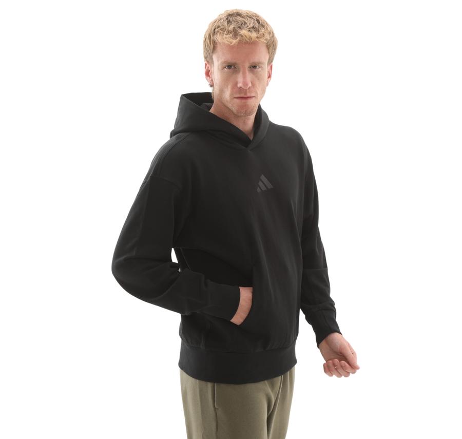 adidas M A Szn Ft Hd Erkek Sweatshirt Siyah adidas M A Szn Ft Hd Erkek Sweatshirt Siyah