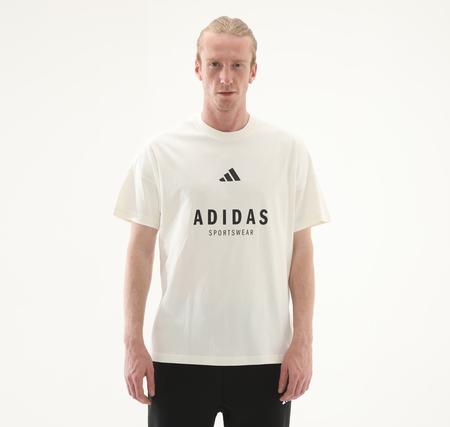 adidas M A Szn G T Erkek T-Shirt Beyaz