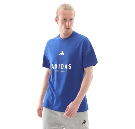 adidas M A Szn G T Erkek T-Shirt Mavi