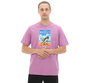 adidas M Boost G T Erkek T-Shirt Mor