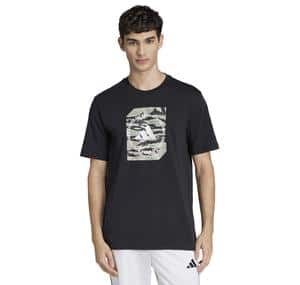 adidas M C Camo Box T Erkek T-Shirt Siyah