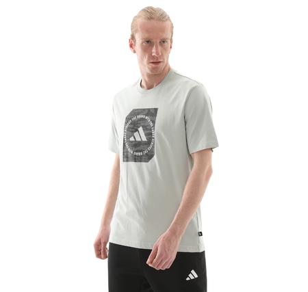 adidas M C Camo Box T Erkek T-Shirt Gri