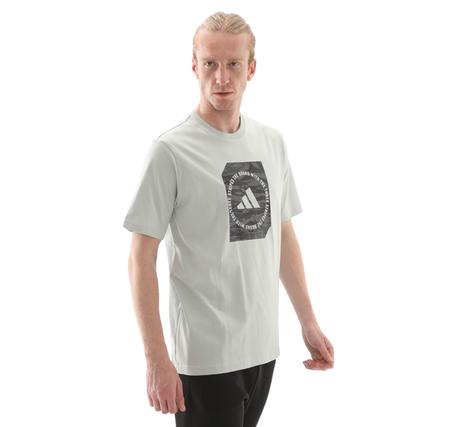 adidas M C Camo Box T Erkek T-Shirt Gri