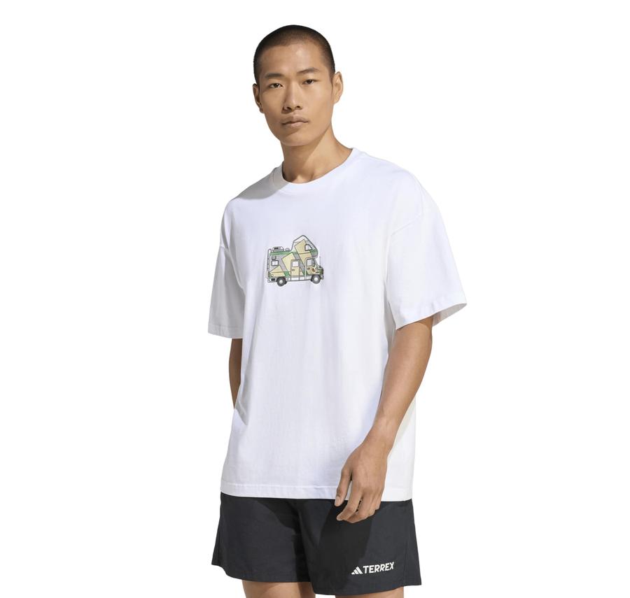 adidas M Camper G T Erkek T-Shirt Beyaz adidas M Camper G T Erkek T-Shirt Beyaz