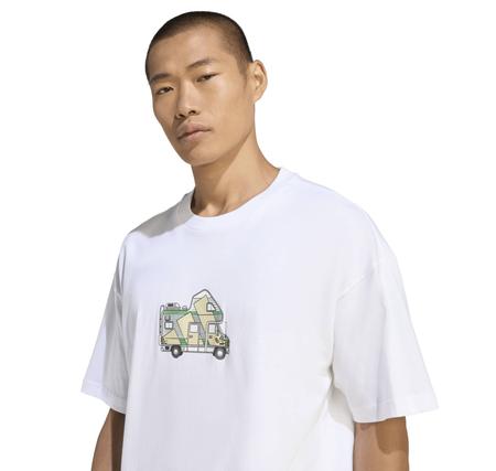 adidas M Camper G T Erkek T-Shirt Beyaz adidas M Camper G T Erkek T-Shirt Beyaz