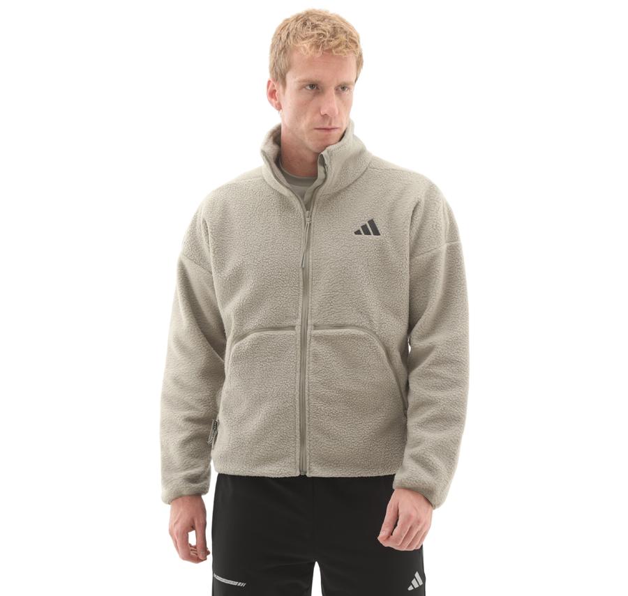 adidas M Ct Fleece Fz Erkek Ceket Gri adidas M Ct Fleece Fz Erkek Ceket Gri