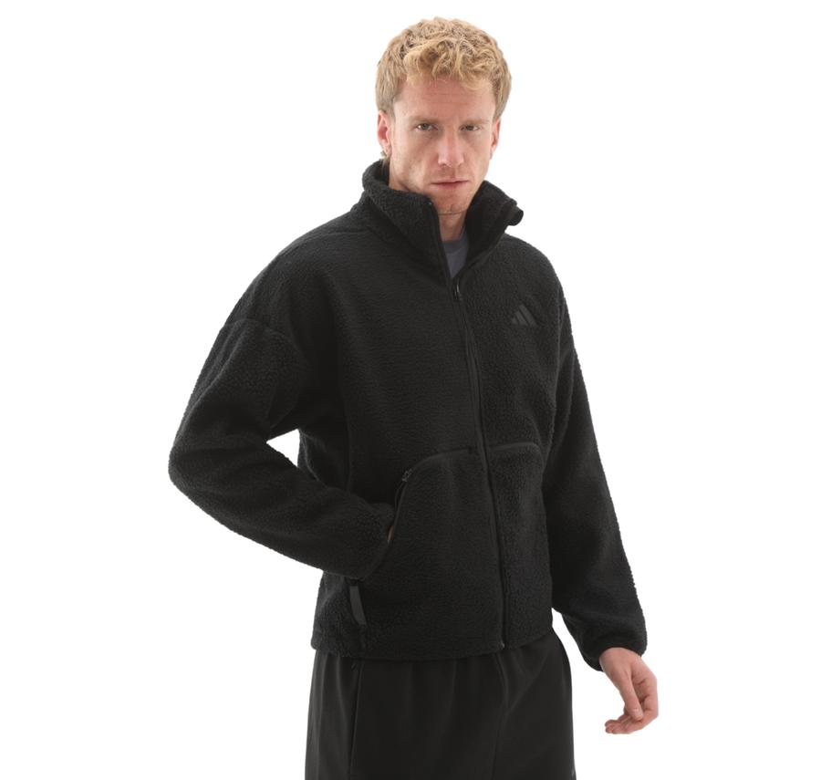 adidas M Ct Fleece Fz Erkek Ceket Siyah adidas M Ct Fleece Fz Erkek Ceket Siyah