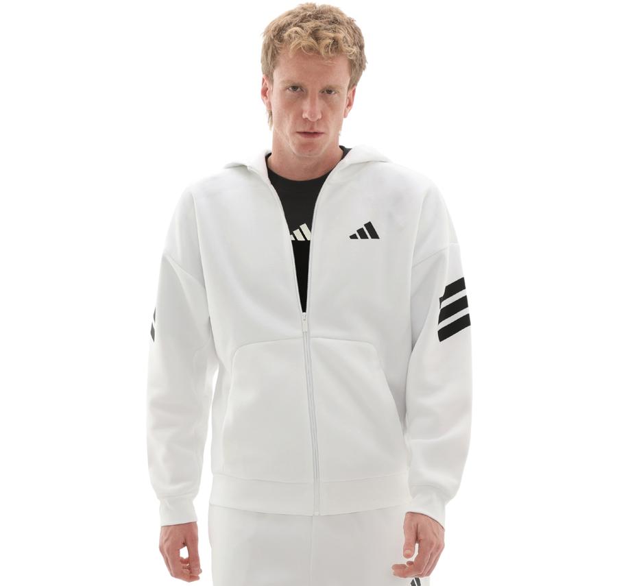 adidas M Fı 3S Fz Erkek Ceket Beyaz adidas M Fı 3S Fz Erkek Ceket Beyaz