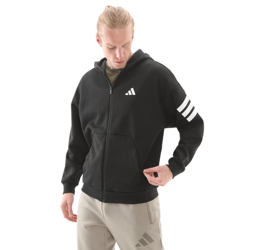 adidas M Fı 3S Fz Erkek Ceket Siyah adidas M Fı 3S Fz Erkek Ceket Siyah