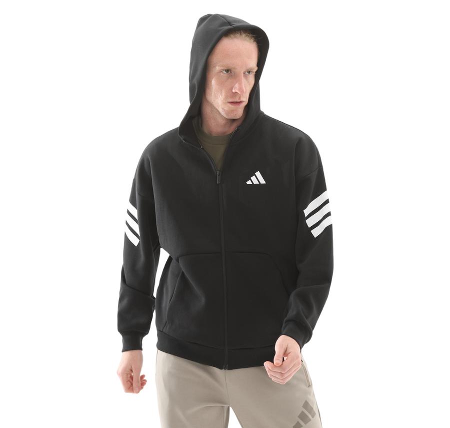 adidas M Fı 3S Fz Erkek Ceket Siyah adidas M Fı 3S Fz Erkek Ceket Siyah