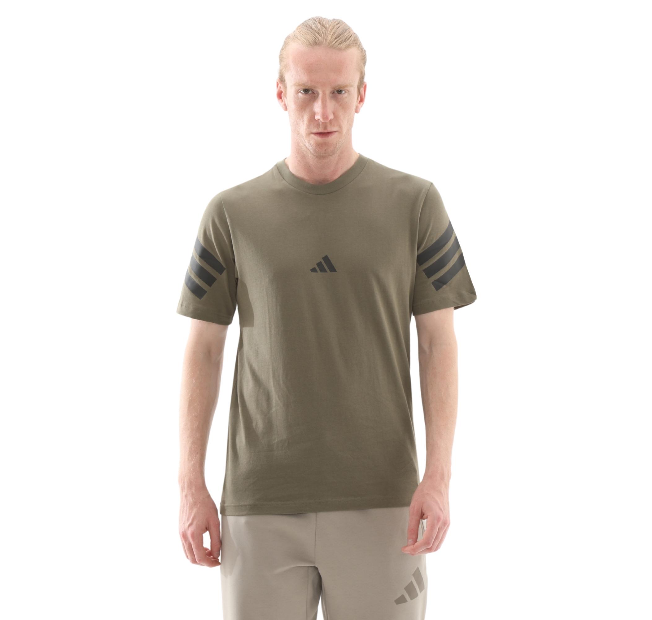 Мужская футболка adidas M Fi 3S Reg T Haki