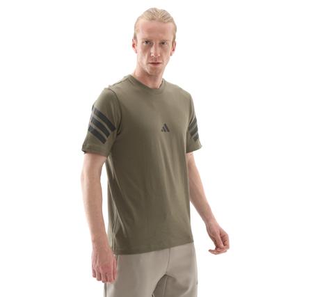 adidas M Fı 3S Reg T Erkek T-Shirt Haki