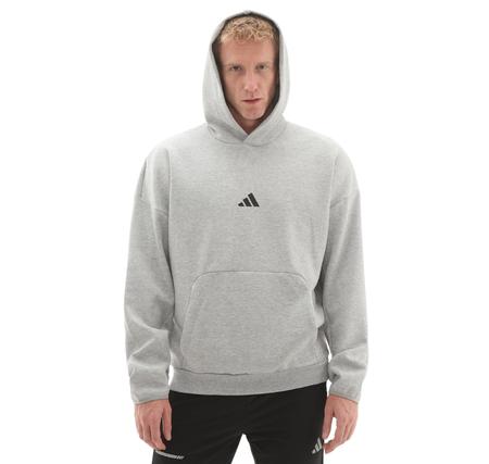 adidas M Fı Sl Hd Erkek Sweatshirt Gri