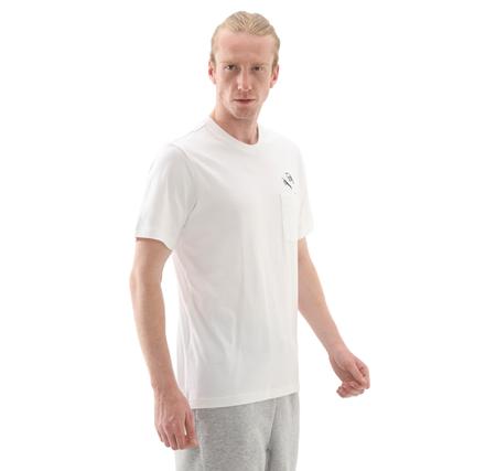 adidas M L Slıde Pkt T Erkek T-Shirt Beyaz