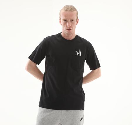 adidas M L Slıde Pkt T Erkek T-Shirt Siyah