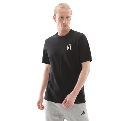 adidas M L Slıde Pkt T Erkek T-Shirt Siyah
