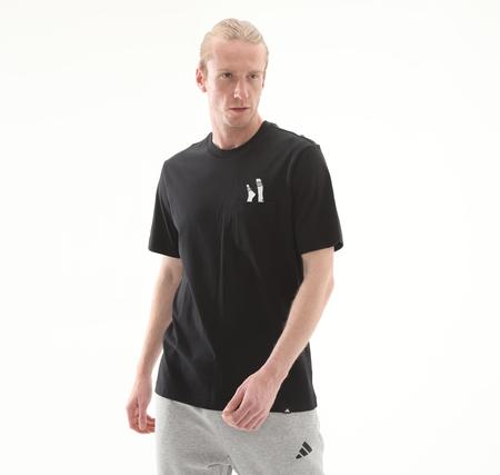 adidas M L Slıde Pkt T Erkek T-Shirt Siyah