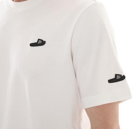 adidas M L Slıdes Tee Erkek T-Shirt Beyaz