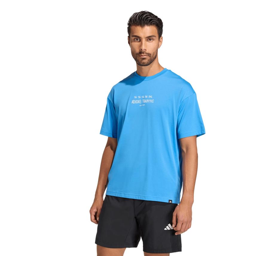 adidas M Primelift G T Erkek T-Shirt Mavi adidas M Primelift G T Erkek T-Shirt Mavi