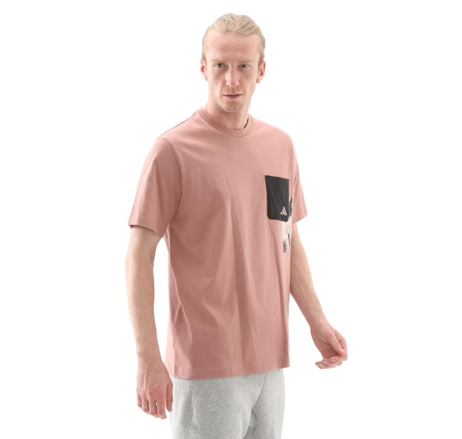 adidas M T Lens Pkt T Erkek T-Shirt Pembe adidas M T Lens Pkt T Erkek T-Shirt Pembe