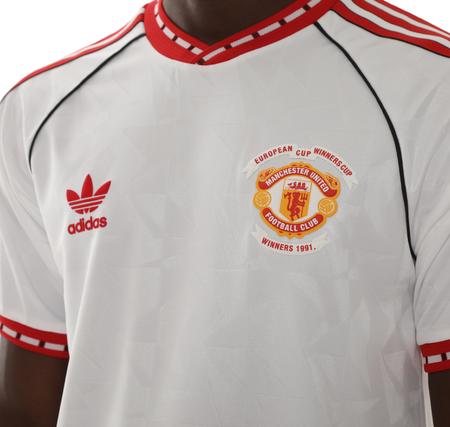 adidas Manchester United 91 Deplasman Erkek Forma Beyaz