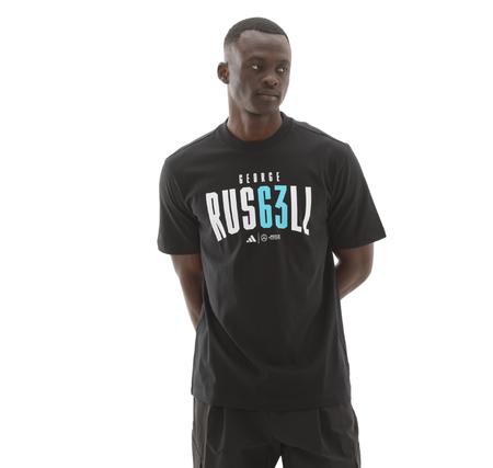 adidas Mercedes - Amg  George Russell Erkek T-Shirt Siyah