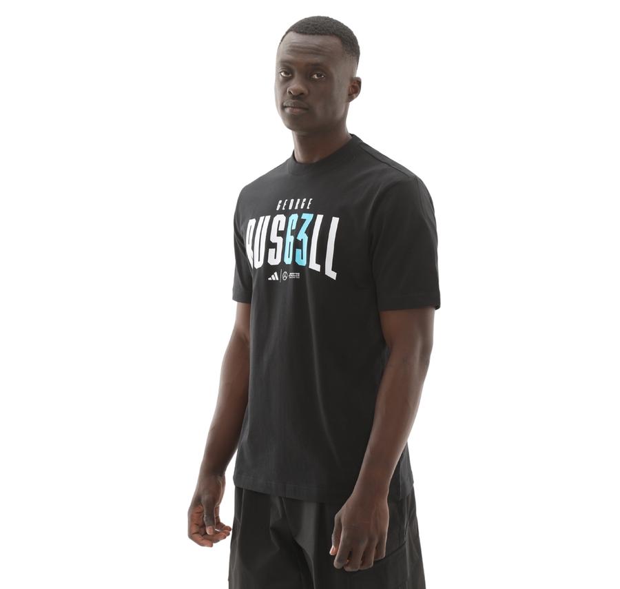adidas Mercedes - Amg  George Russell Erkek T-Shirt Siyah adidas Mercedes - Amg  George Russell Erkek T-Shirt Siyah
