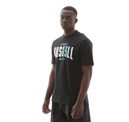 adidas Mercedes - Amg  George Russell Erkek T-Shirt Siyah