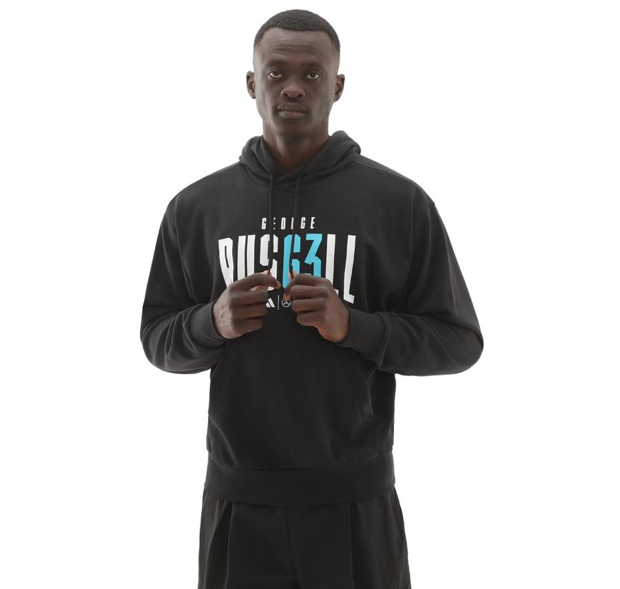 adidas Mercedes - Amg George Russell Hood M Erkek Sweatshirt Siyah adidas Mercedes - Amg George Russell Hood M Erkek Sweatshirt Siyah