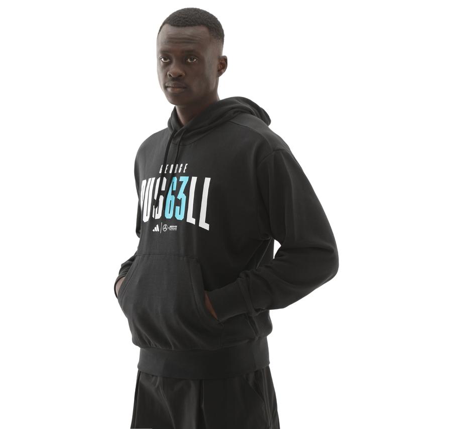 adidas Mercedes - Amg George Russell Hood M Erkek Sweatshirt Siyah adidas Mercedes - Amg George Russell Hood M Erkek Sweatshirt Siyah