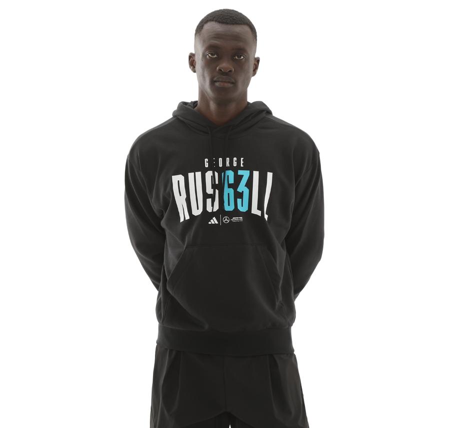 adidas Mercedes - Amg George Russell Hood M Erkek Sweatshirt Siyah adidas Mercedes - Amg George Russell Hood M Erkek Sweatshirt Siyah