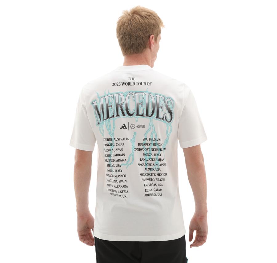adidas Mercedes - Amg Petronas Formula One Team Graphic Erkek T-Shirt Beyaz adidas Mercedes - Amg Petronas Formula One Team Graphic Erkek T-Shirt Beyaz