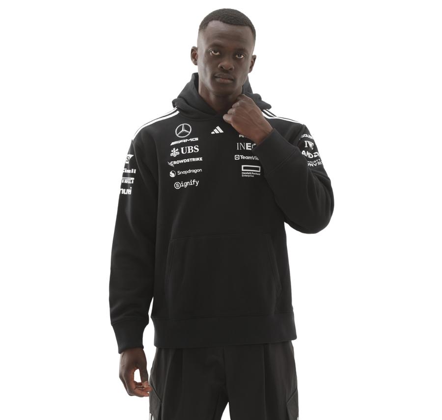 adidas Mercedes - Amg Tm Hood M Erkek Sweatshirt Siyah adidas Mercedes - Amg Tm Hood M Erkek Sweatshirt Siyah