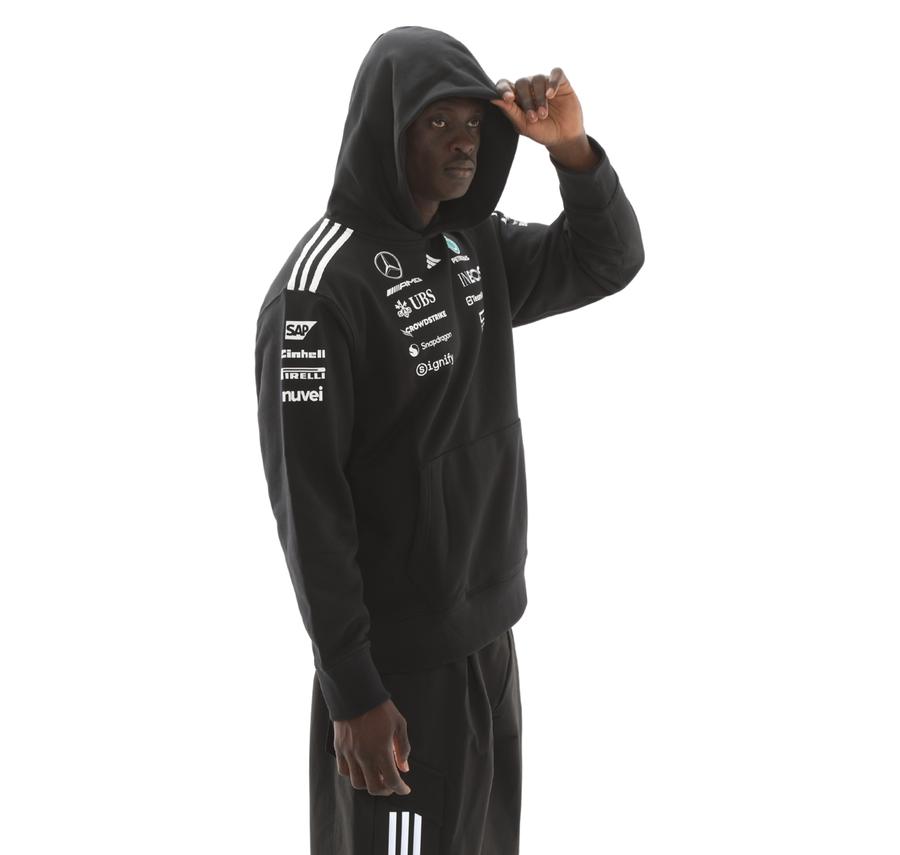 adidas Mercedes - Amg Tm Hood M Erkek Sweatshirt Siyah adidas Mercedes - Amg Tm Hood M Erkek Sweatshirt Siyah