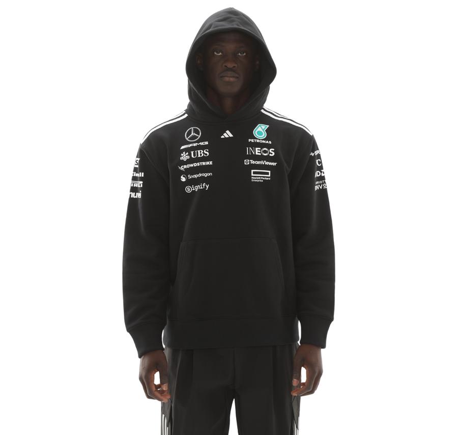 adidas Mercedes - Amg Tm Hood M Erkek Sweatshirt Siyah adidas Mercedes - Amg Tm Hood M Erkek Sweatshirt Siyah